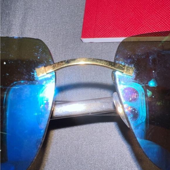 Authentic Cartier men’s sunglasses with custom blue tint - Picture 11 of 11